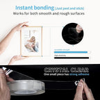 Art3d Double-Sided Mounting Tape (10FT), Multipurpose Removable Adhesive Foam Tape, Transparent, Household