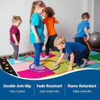 Booooom Jackson Classroom Carpet, Children's Classroom Rug 8'5"x6'5”Kid Rug with Non-Slip Backing,Children's Classroom Educational Seating Carpet Elementary