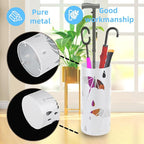 Umbrella Stand Rack for Entryway, Freestanding Round Metal Umbrella Holder, Rain Collection Umbrella Organizer Bin for for Can Walking Stick, Home Office Decor, Hold 4-5 Umbrellas