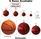 Red & Green 3.2" Large Christmas Balls - Christmas Tree Decoration Ornaments Shatterproof Hanging Balls for Birthday Halloween Holiday Wedding Decorations Set of 10pcs