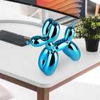 Balloon Dog Statue Modern Home Decor Collectible Figurines Art Funky Statues for Coffee Table Decorations Trendy Color Schemes Room Aesthetic Sculpture Dog (3.9 * 3.9 * 1.5inch, Sky Blue)