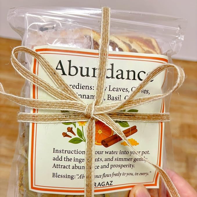 6 Packs Simmer Pot Mix,Blessings Potpourri Simmer Pot Kit with Blessing, Abundance, Love, Hearth & Spice, Protection, Hearth Stovetop Potpourri for Christmas Fall Winter House Warming Hostess Gift