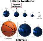 Navy Blue 3.2" Large Christmas Balls - Christmas Tree Decoration Ornaments Shatterproof Hanging Balls for Birthday Halloween Holiday Wedding Decorations Set of 10pcs