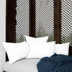 Covers & All Throw Pillow Inserts Only Pack of 4, Durable Soft Rectangle 12 x 20 Inches 65 GSM Non-Woven Fabric with 15D Silicon Fiber Filling, Universal uses for Home Decor Office Indoor Outdoor