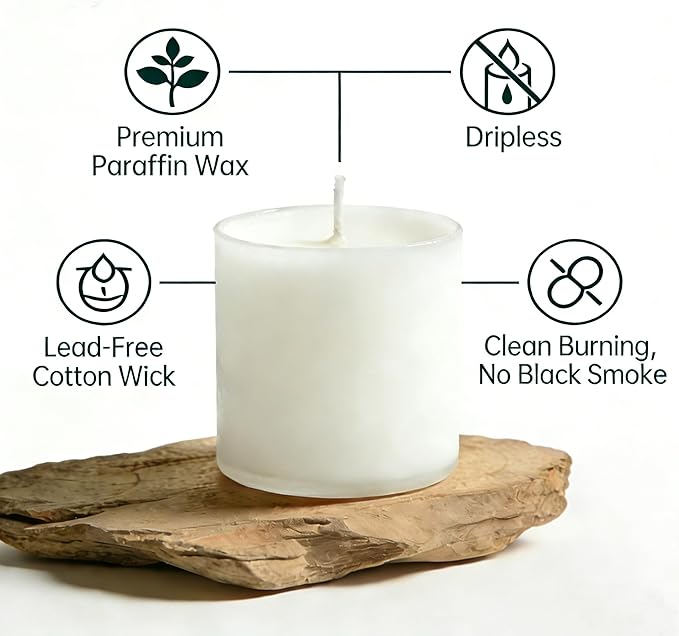 12 Pcs White Pillar Candles Bulk Set, 3 Different Lengths 3 x 3/6/8 Inch (4 Each), Dripless Unscented Smokeless,Hurricane Candles,Gives You a Better Atmosphere When Organizing an Event Party.