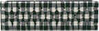 HomePop Upholstered Button Tufted Decorative Bench with Metal Base, Black and White Plaid