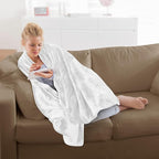 Utopia Bedding Fleece Blanket Throw Size White 300GSM Luxury Anti-Static Fuzzy Soft Microfiber Blanket for Couch, Sofa and Bed (50x60 Inch)