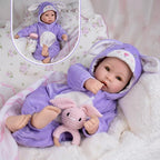 UOFTKIZ Real Life Baby Dolls - 17" Lifelike Baby Dolls, Soft Baby Doll with Open Eyes, Gifts for 3+ Years