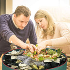 Primode Heavy Duty Christmas Wreath Storage Bag 48" - Handles Made Of Durable 600D Oxford Polyester Material Storage Bag Extra Large 48” Holiday Wreaths Container (Green)