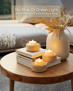 LED Candles, Tea Lights Candles Battery Operated Bulk, 50-Pack Long-Lasting 200 Hours Flameless Tealight Candles, Realistic Tea Lights for Christmas Halloween Wedding, 1.5'' D X 1.25'' H