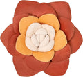 Flower Throw Pillow - 13.8" Plant Shaped Cushion, Soft Plush Decorative Pillow for Bedroom & Living Room, Unique Purple Design, Home Decor Accen