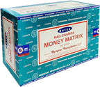Money Matrix Incense Sticks and Incense Stick Holder Bundle Insence Insense Satya Incense