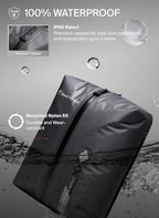 Black Voyage Reusable Vacuum Compression Travel Bag for Carry-On Suitcase and Backpack, Recycled IP67 Waterproof Space Saver Vacpack (3-Pack, 18L - No Pump)