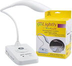 goLightly by ViviLux LED Rechargeable Desk Lamp with Wireless Charging Port, 20 Hour Battery, Portable Task Lighting for Crafts, Sewing & Study