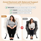 Lazy Chair with Ottoman, Modern Accent Chair with Lumbar Pillow, Velvet Beige Sofa, Lounge Chairs with Folding Footrest, Oversized Supportive Chairs for Bedroom, Reading