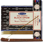 Black Opium Incense Sticks and Incense Stick Holder Bundle Insence Insense Satya Incense