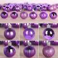 GameXcel Christmas Balls Ornaments for Xmas Tree - Shatterproof Christmas Tree Decorations Small Hanging Ball Iris Purple 1.6 Inch x 36 Pack