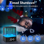 Night Light Bluetooth Speaker, Multi-Functional Dual Alarm Clock, MP3 Player, Touch Sensor Bedside Lamp, 48 RGB Color Changing, Gifts for 10 11 12 13 14 Year Old Teenage Boys Girls