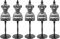 5pcs Doll Clothes Model Rack Black 220mm Hollow Art Model Frame Clothes Gown Display Mini Mannequin Model for Doll Toy Display