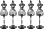 5pcs Doll Clothes Model Rack Black 220mm Hollow Art Model Frame Clothes Gown Display Mini Mannequin Model for Doll Toy Display