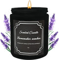 Panoata Lavender Amber Scented Candle – 7oz Soy Wax Candle for Home, Calming & Cozy Aromatherapy Blend, Long-Lasting Clean Burn, Ideal for Relaxation & Mood