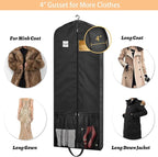 STEPONE Dress Bags for Gowns Long, 65" Dress Garment Bags for Hanging Clothes, Dress Bags for Closet Storage and Traveling, Foldable Dress Cover
