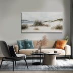 GAIDUOMAI Wall Art for Living Room Beige Seaside Wall Decor Canvas Painting Weed Ocean Artwork Vintage Nature Posters for Bedroom Kitchen 24x48 Inch