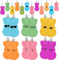 JULMELON 24 Pcs Easter Bunny Hanging Ornaments, Spring Rabbit Decor for Festive Tree Indoor Outdoor Easter Decor
