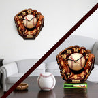 Customized Name Baseball Led Night Desk Clock,Bedroom Time Night Light,Quartz Movement,Silent Pointers,10,12 in,Baseball Themed Birthday Gift Decorating Boy's Room