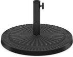 Tangkula 30lbs Umbrella Base, Heavy Duty Outdoor Umbrella Holder for Balcony, Backyard, Poolside, Market, Pole Freestanding, Classic Round Umbrella Standing with Removable Stem and Tightening Knob