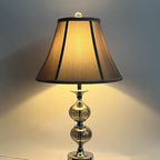 TOOTOO STAR 7" x 15" x 10.5" Fabric Lamp Shade, Royal Style Spider Lampshade, Home Decor Brown Bell Lampshade for Floor Lamp Table Lamp