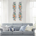 ruelen Set of 2 Minimalist Geometric Wall Decor - Modern Metal Wall Art for Living Room, Bedroom & Office – Abstract 3D Design in Bright Colorful Style