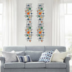 ruelen Set of 2 Minimalist Geometric Wall Decor - Modern Metal Wall Art for Living Room, Bedroom & Office – Abstract 3D Design in Bright Colorful Style