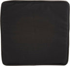 Howard Elliott Square Pouf Ottoman Foot Rest With Cover, Round Stuffed Filled Foot Stool, Fluffy Compact & Comfortable Soft Seating for Living Room & Bedroom, 20 x 20 x 18 Inch, Gray