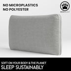 2-Pack King Size Cooling Pillow – 100% Viscose Derived from Bamboo, Charcoal – Firm Bed Pillows for Back and Stomach Sleepers – Hypoallergenic Comfort, Neck Alignment