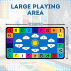 Genki - Classroom Rug for Kids - Education Classroom Carpet for Children - Colorful Seating Area - Large Elementary Classroom Rugs - Kids Seating for School Playroom | 6'6"x12'