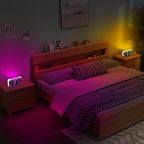 Loud Alarm Clocks for Bedrooms Heavy Sleepers, Digital Bedside Clock with Night Light, Large Display, Dual Alarm, Snooze, Dimmable for Kids Teens Boys Girls