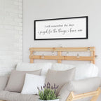 Surfapans Bible Verse Christian Wall Decor I Still Remember the Days I Prayed Sign 32"×12" Scripture Inspirational Quotes Living room Large Horizontal Religious Motivational Wall Hanging Art (Black)