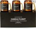 Calyan Wax Co. Masculine Scented Candle Gift Set - 3 Scented Candles - 57 Hour Burn - Luxury Non Toxic Soy Wax Candles - Long Lasting Amber Glass Jar Candle for Home - 7.2oz