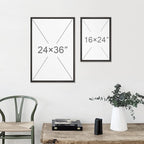 MUDECOR Framed Wall Art Print Set Flock of Abstract Birds in Flight Earthy Tones Illustrations Modern Art Boho Decorative Colorful Chic for Living Room, Bedroom, Office - 16"x24"x3 Black
