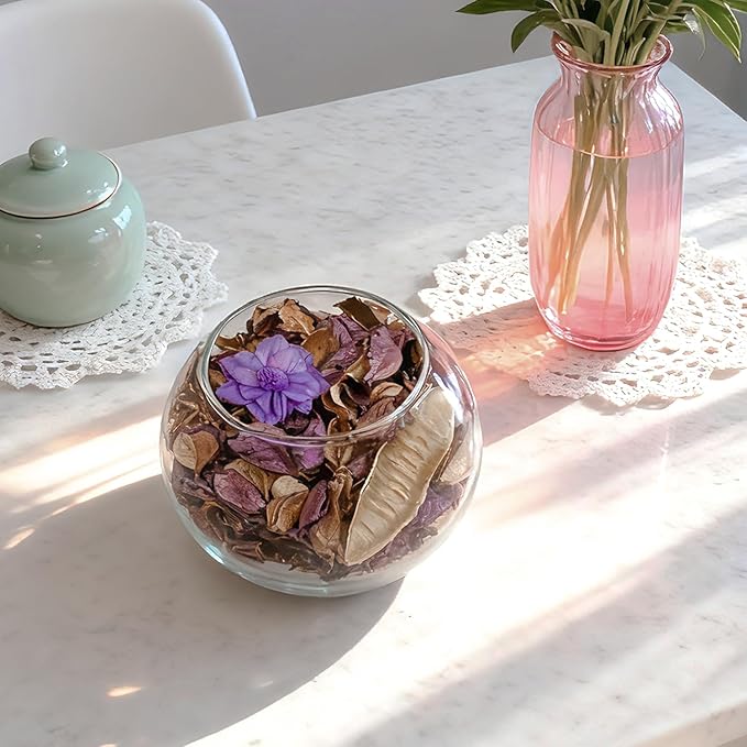 Spring Potpourri,Lavender Scented Potpourri Bowl Filler, Purple Decorative Dried Flower, Bathroom Vase Decor(10.5 oz/2 Packs)