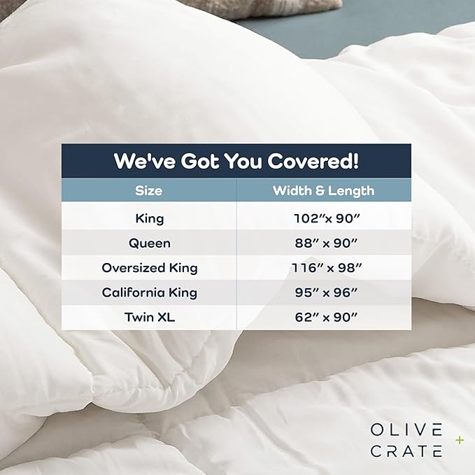 Olive + Crate Tencel Eucalyptus Cooling Duvet Cover Set - Hypoallergenic, Lyocell Tencel Duvet Cover - Temperature Regulating with Hidden Button Closure & Corner Ties - King Size [Terracotta Clay]