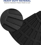 Backyard Expressions 4-Piece Offset Umbrella Base Weight Set – Fill with Water or Sand for Up to 160 lbs Stability – Heavy-Duty Resin Plates with Easy Carry Handles, Fits Most Cantilever Umbrellas