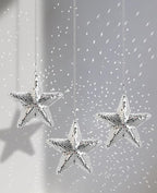 AceList Star Hanging Disco Ball Decor – Set of 3 Mirror Star Sun Catchers, 5.9" Sparkle Ornaments for Window, Bedroom, Gift or Christmas Decorations, Unique Mirror Disco Ball Decorations for Home