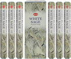 Trumiri Incense Stick Holder Bundle with Hem White Sage 20g Incense Sticks - Pack of 6 (Approx 120 Sticks)