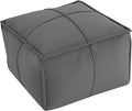MeMoreCool Stuffed Round Pouf Ottoman Foot Rest, Floor Pouf Foot Stool with Soft Foam Chunk Filling, Small Round Ottoman Footstool Circle Footrest for Living Room