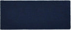 Waffle Bath Mat, Boho Bathroom Rugs Non Slip Washable Super Absorbent Quick Dry Bath Mat Farmhouse Bathroom Decor, 48"x24" Navy Blue