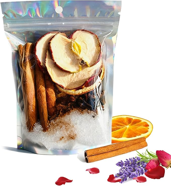 Intention Simmer Pot Blends, Simmer Pot for Stove Potpourri, Botanical Air Freshener Sachets for Holiday, Meditation & Ritual Spaces (Apple Cinnamon)