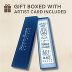 Sparkling Art Glass Mezuzah - Easy Mount Indoor or Outdoor - Weatherproof Metal Case - Gift Box and Non-Kosher Scroll Included - Hand Made in USA - Guaranteed for Life! (Sparkling White)