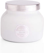 Capri Blue Volcano Scented Candles - Luxury Glass Jar Candles for Home Scented with Tropical Fruit & Sugared Citrus - Soy Wax Blend - Capri Blue Volcano - White Color (8 oz)